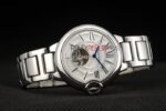 Cartier replica balon bleu acciaio white dial imitazione replica orologio copia 4us084 - immagine 5