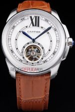 Cartier replica acciaio imitazione replica orologio copia 4us085 - immagine 3