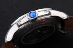 Cartier replica acciaio black imitazione replica orologio copia 4us086 - immagine 8
