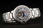 Cartier replica acciaio imitazione replica orologio copia 4us087 - immagine 5