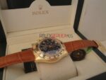 Rolex replica daytona oro giallo sport pelle orologio replica copia imitazione 4us199 - immagine 8