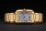 Cartier replica tank francaise  gold dial imitazione replica orologio copia 4us088 - immagine 5