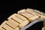 Cartier replica tank francaise  gold dial imitazione replica orologio copia 4us088 - immagine 9
