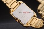 Cartier replica tank francaise  gold dial imitazione replica orologio copia 4us088 - immagine 7