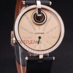 Cartier replica lady rose gold imitazione replica orologio copia 4us090