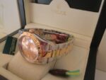 Rolex replica datejust oyster acciaio oro gold dial orologio replica copia imitazione 4us189 - immagine 4