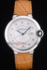 Cartier replica acciaio brillantini imitazione replica orologio copia 4us092 - immagine 4