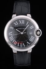 Cartier replica acciaio black roman imitazione replica orologio copia 4us095