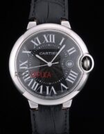 Cartier replica acciaio black roman imitazione replica orologio copia 4us095 - immagine 4