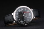 Cartier replica acciaio black roman imitazione replica orologio copia 4us095 - immagine 6