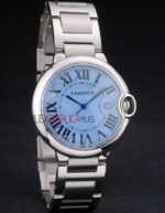 Cartier replica balon bleu acciaio celeste imitazione replica orologio copia 4us096 - immagine 6