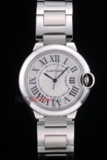 Cartier replica balon bleu acciaio roman imitazione replica orologio copia 4us098