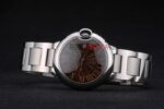 Cartier replica balon bleu acciaio brown imitazione replica orologio copia 4us099 - immagine 3