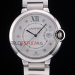 Cartier replica balon bleu acciaio brillantini imitazione replica orologio copia 4us100