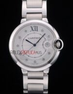 Cartier replica balon bleu acciaio brillantini imitazione replica orologio copia 4us100