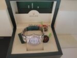 Rolex replica datejust acciaio oyster white barrette orologio replica copia imitazione 4us195 - immagine 4