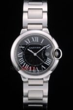 Cartier replica balon bleu acciaio black imitazione replica orologio copia 4us101 - immagine 4