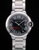 Cartier replica balon bleu acciaio black imitazione replica orologio copia 4us101