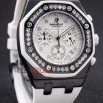 Audemars Piguet royal oak offshore white lady replica orologio copia imitazione crono 4us033