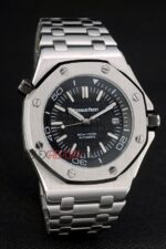 Audemars Piguet royal oak replica diver black orologio copia imitazione crono 4us034 - immagine 3