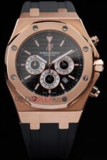 Audemars Piguet royal oak offshore rose gold replica orologio copia imitazione crono 4us036 - immagine 3