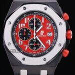 Audemars Piguet royal oak offshore singapore gp 2008 dial panda red replica orologio copia imitazione crono 4us038