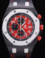 Audemars Piguet royal oak offshore singapore gp 2008 dial panda red replica orologio copia imitazione crono 4us038 - immagine 3