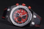 Audemars Piguet royal oak offshore singapore gp 2008 dial panda red replica orologio copia imitazione crono 4us038 - immagine 5