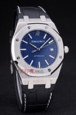 Audemars Piguet royal oak jumbo blue dial replica orologio copia imitazione crono 4us041 - immagine 4
