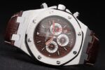 Audemars Piguet royal oak offshore special edition city of sails brown replica orologio copia imitazione crono 4us043 - immagine 5