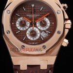 Audemars Piguet royal oak offshore special edition city of sails rose gold brown replica orologio copia imitazione crono 4us044