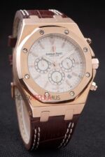 Audemars Piguet royal oak offshore special edition city of sails rose gold argentèè replica orologio copia imitazione crono 4us045 - immagine 3