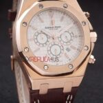 Audemars Piguet royal oak offshore special edition city of sails rose gold argentèè replica orologio copia imitazione crono 4us045