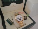 Rolex replica daytona oro giallo panda dial orologio replica copia imitazione 4us198 - immagine 3