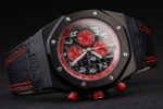 Audemars Piguet royal oak offshore singapore gp 2008 black dial replica orologio copia imitazione crono 4us047 - immagine 4