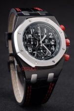 Audemars Piguet royal oak offshore singapore gp 2008 full black replica orologio copia imitazione crono 4us048 - immagine 3
