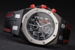 Audemars Piguet royal oak offshore singapore gp 2008 full black replica orologio copia imitazione crono 4us048 - immagine 5