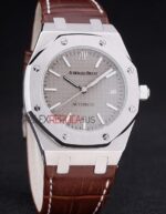 Audemars Piguet royal oak jumbo argentèè dial replica orologio copia imitazione crono 4us050 - immagine 3