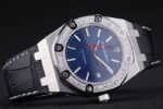Audemars Piguet royal oak jumbo blue dial diamond replica orologio copia imitazione crono 4us051 - immagine 4
