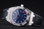 Audemars Piguet royal oak jumbo blue dial diamond replica orologio copia imitazione crono 4us051 - immagine 5