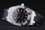 Audemars Piguet royal oak jumbo black dial diamond replica orologio copia imitazione crono 4us052 - immagine 5