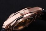 Audemars Piguet royal oak jumbo black dial diamond rose gold replica orologio copia imitazione crono 4us053 - immagine 7