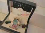 Rolex replica daytona rose gold green dial orologio replica copia imitazione 4us202 - immagine 4