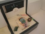 Rolex replica daytona rose gold green dial orologio replica copia imitazione 4us202 - immagine 6