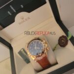 Rolex replica daytona oro giallo sport pelle orologio replica copia imitazione 4us199