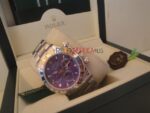 Rolex replica daytona new white gold blue dial orologio replica copia imitazione 4us191 - immagine 3