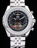 Breitling replica chrono acciaio navitimer black orologio replica copia imitazione 4us135 - immagine 3
