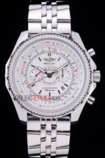 Breitling replica chrono acciaio navitimer white dial orologio replica copia imitazione 4us137 - immagine 4