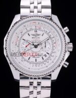 Breitling replica chrono acciaio navitimer white dial orologio replica copia imitazione 4us137