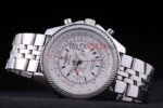 Breitling replica chrono acciaio navitimer white dial orologio replica copia imitazione 4us137 - immagine 6